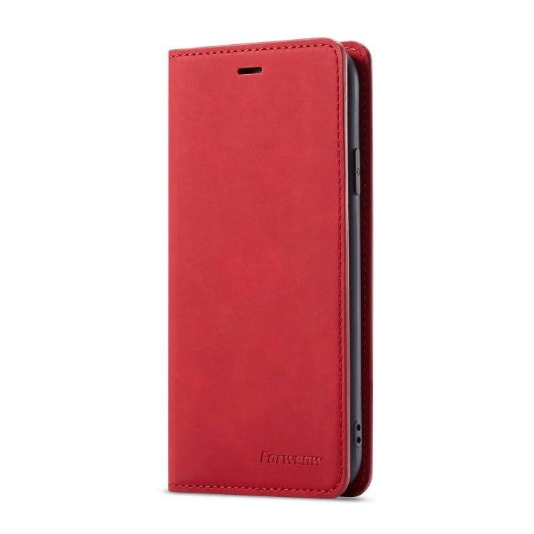 For iPhone XR Forwenw Dream Series Oil Edge Strong Magnetism Horizontal Flip Leather Case with Holder & Card Slots & Wallet & Photo Frame(Red) - HoMEdemic™ 