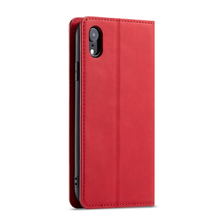 For iPhone XR Forwenw Dream Series Oil Edge Strong Magnetism Horizontal Flip Leather Case with Holder & Card Slots & Wallet & Photo Frame(Red) - HoMEdemic™ 