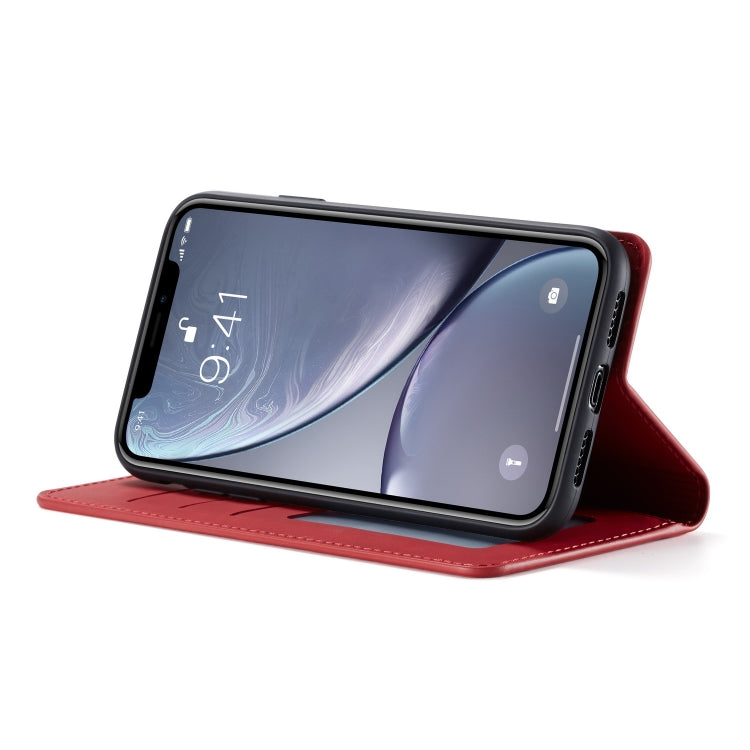 For iPhone XR Forwenw Dream Series Oil Edge Strong Magnetism Horizontal Flip Leather Case with Holder & Card Slots & Wallet & Photo Frame(Red) - HoMEdemic™ 