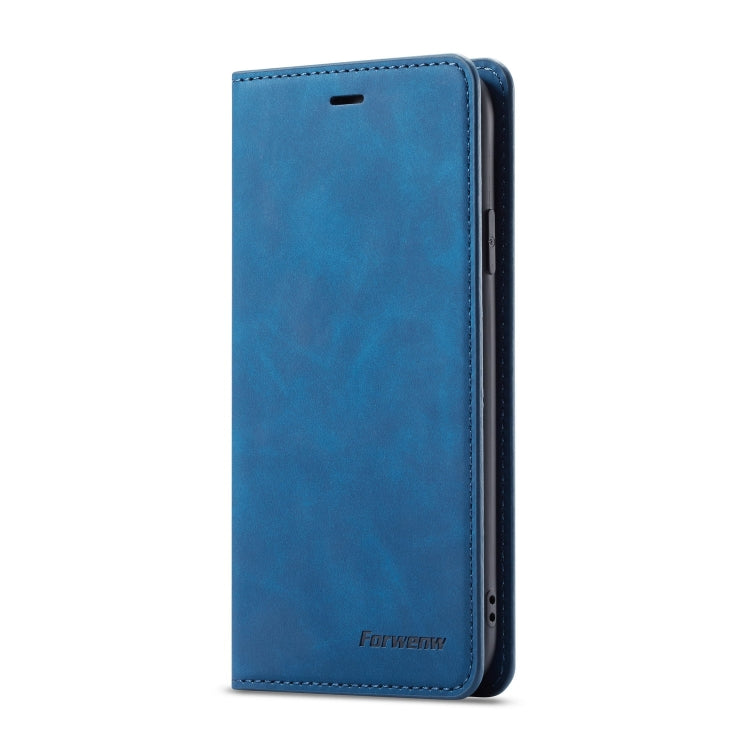 For iPhone XR Forwenw Dream Series Oil Edge Strong Magnetism Horizontal Flip Leather Case with Holder & Card Slots & Wallet & Photo Frame(Blue) - HoMEdemic™ 