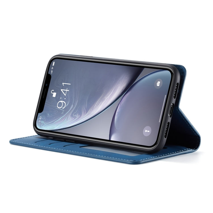 For iPhone XR Forwenw Dream Series Oil Edge Strong Magnetism Horizontal Flip Leather Case with Holder & Card Slots & Wallet & Photo Frame(Blue) - HoMEdemic™ 