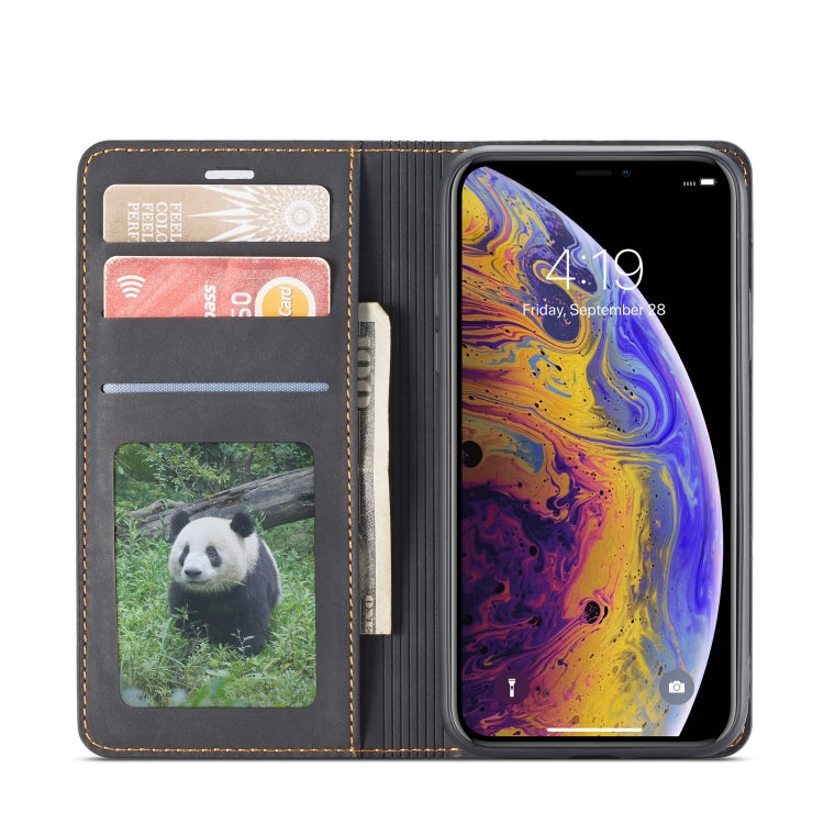 For iPhone X / XS Forwenw Dream Series Oil Edge Strong Magnetism Horizontal Flip Leather Case with Holder & Card Slots & Wallet & Photo Frame(Black) - HoMEdemic™ 