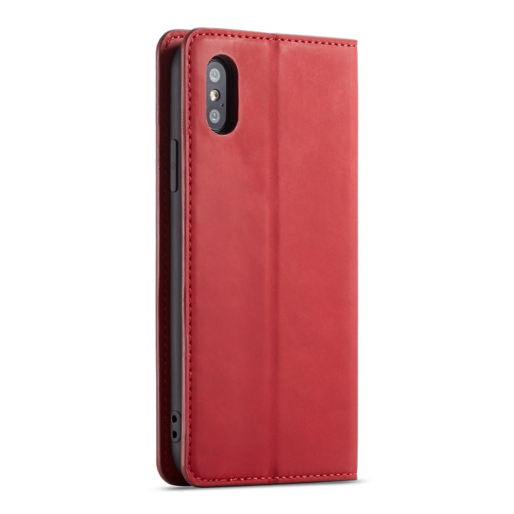 For iPhone X / XS Forwenw Dream Series Oil Edge Strong Magnetism Horizontal Flip Leather Case with Holder & Card Slots & Wallet & Photo Frame(Red) - HoMEdemic™ 