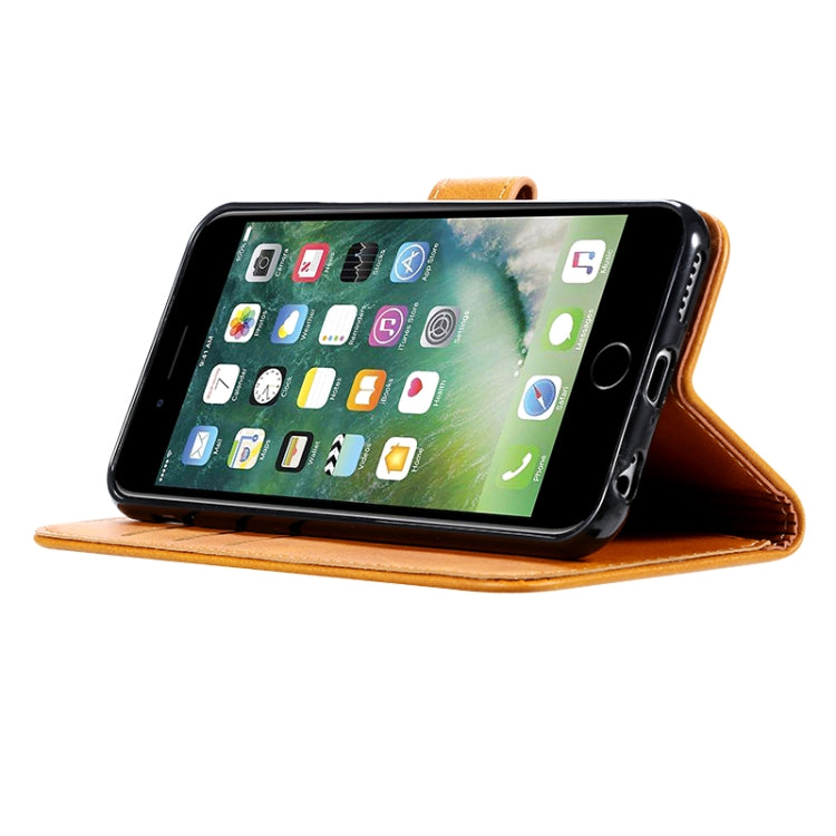 For iPhone 6 Plus GUSSIM Magnetic Horizontal Flip Leather Case with Holder & Card Slots & & Wallet(Red) - HoMEdemic™ 