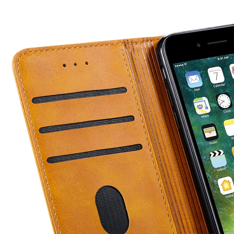 For iPhone 6 Plus GUSSIM Magnetic Horizontal Flip Leather Case with Holder & Card Slots & & Wallet(Red) - HoMEdemic™ 