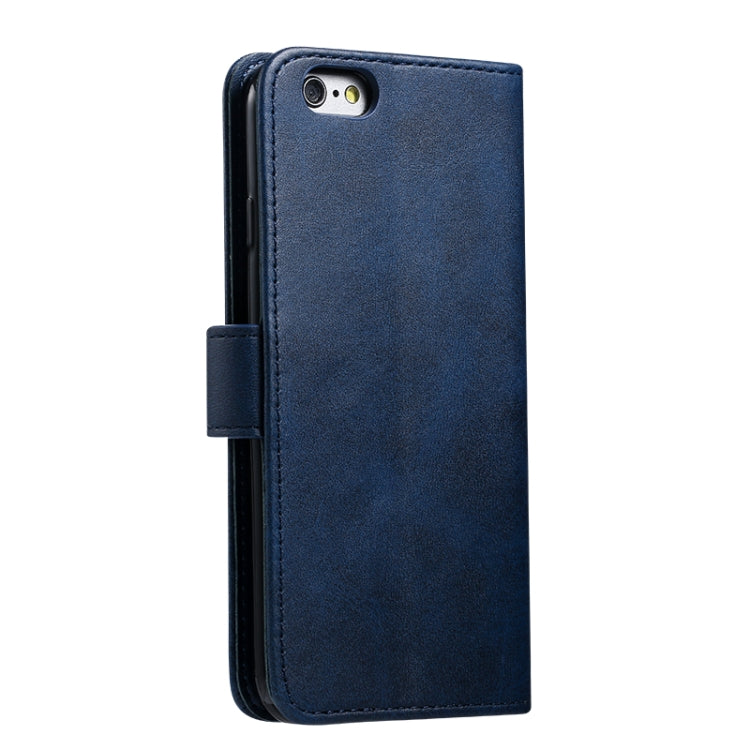 For iPhone 6 Plus GUSSIM Magnetic Horizontal Flip Leather Case with Holder & Card Slots & & Wallet(Blue) - HoMEdemic™ 