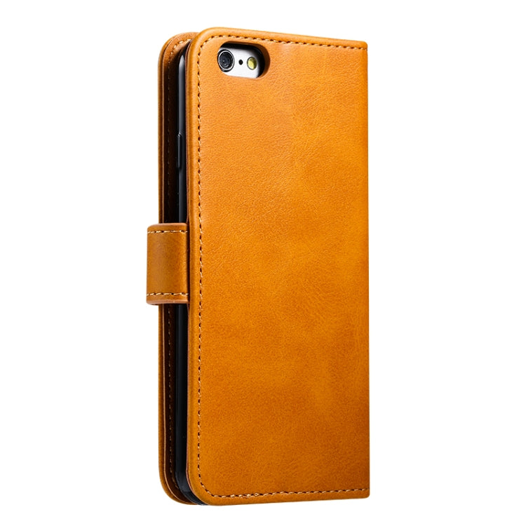 For iPhone 6 Plus GUSSIM Magnetic Horizontal Flip Leather Case with Holder & Card Slots & & Wallet(Yellow) - HoMEdemic™ 