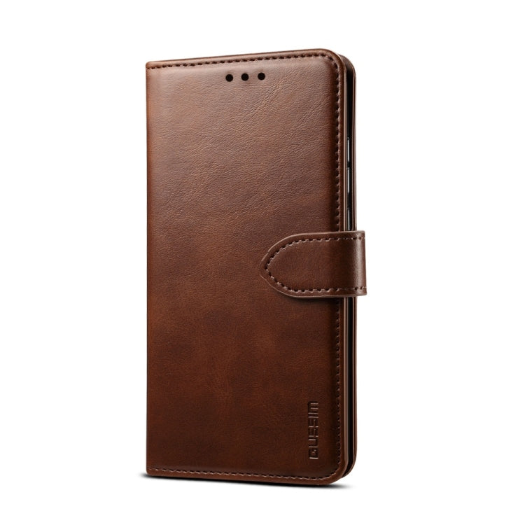 For iPhone 8 Plus / 7 Plus GUSSIM Magnetic Horizontal Flip Leather Case with Holder & Card Slots & & Wallet(Brown) - HoMEdemic™ 