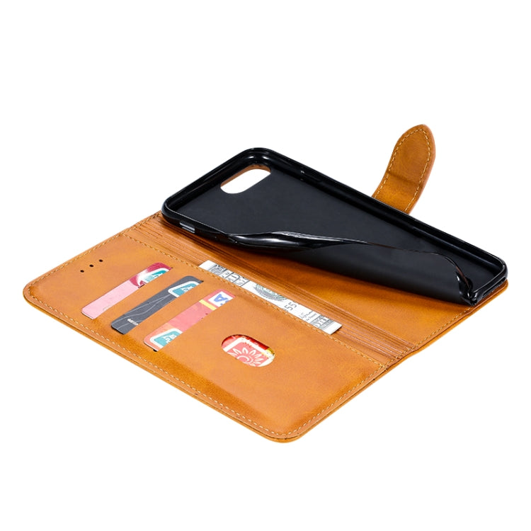 For iPhone 8 Plus / 7 Plus GUSSIM Magnetic Horizontal Flip Leather Case with Holder & Card Slots & & Wallet(Brown) - HoMEdemic™ 