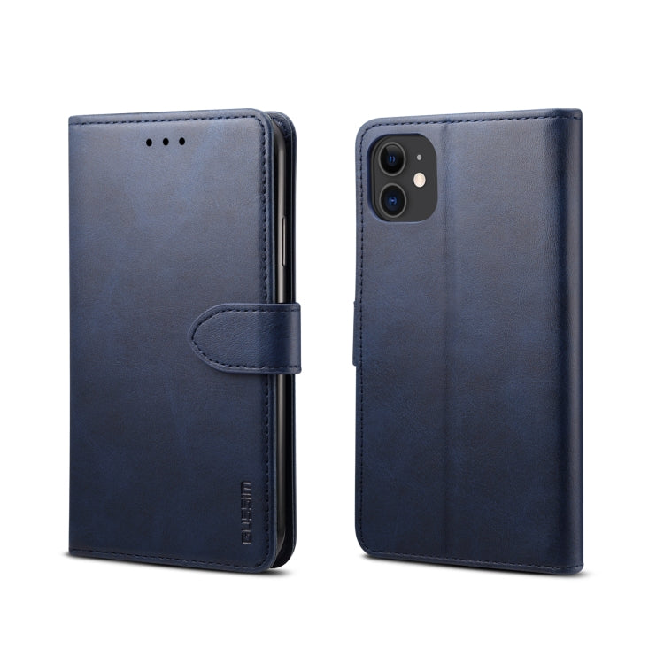 For iPhone 11 GUSSIM Magnetic Horizontal Flip Leather Case with Holder & Card Slots & & Wallet(Blue) - HoMEdemic™ 