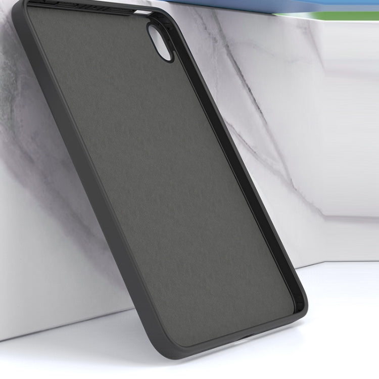 For iPad mini 2024 / mini 6 Mutural Silicone Microfiber Tablet Case(Black) - HoMEdemic™ 