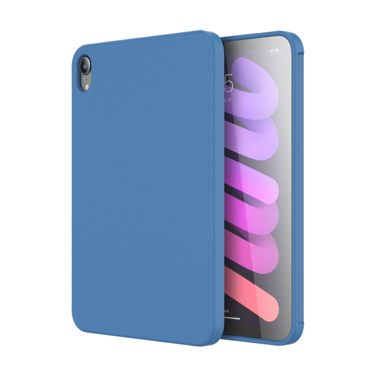 For iPad mini 2024 / mini 6 Mutural Silicone Microfiber Tablet Case(Light Blue) - HoMEdemic™ 