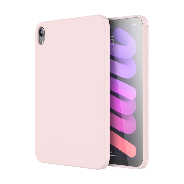 For iPad mini 2024 / mini 6 Mutural Silicone Microfiber Tablet Case(Pink) - HoMEdemic™ 