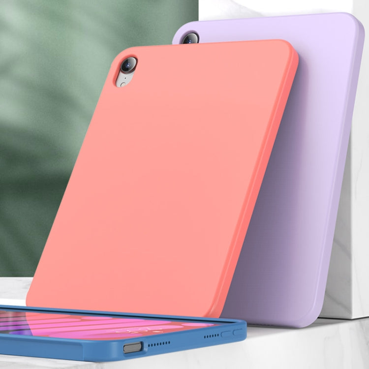 For iPad mini 2024 / mini 6 Mutural Silicone Microfiber Tablet Case(Lavender) - HoMEdemic™ 