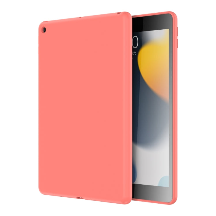 For iPad 10.2 2021 / 2020 / 2019 Mutural Silicone Microfiber Tablet Case(Pink Orange) - HoMEdemic™ 