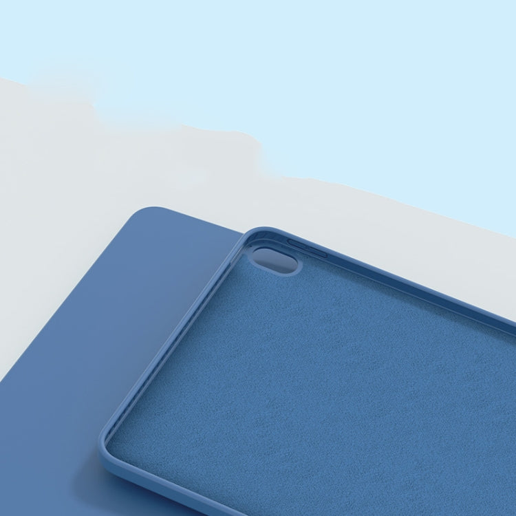 For iPad Air 11 2024 / Air 2022 /  Air 2020 10.9 Mutural Silicone Microfiber Tablet Case(Light Blue) - HoMEdemic™ 