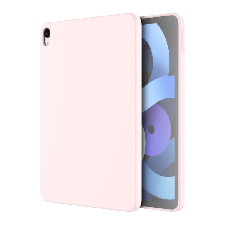 For iPad Air 11 2024 / Air 2022 /  Air 2020 10.9 Mutural Silicone Microfiber Tablet Case(Pink) - HoMEdemic™ 
