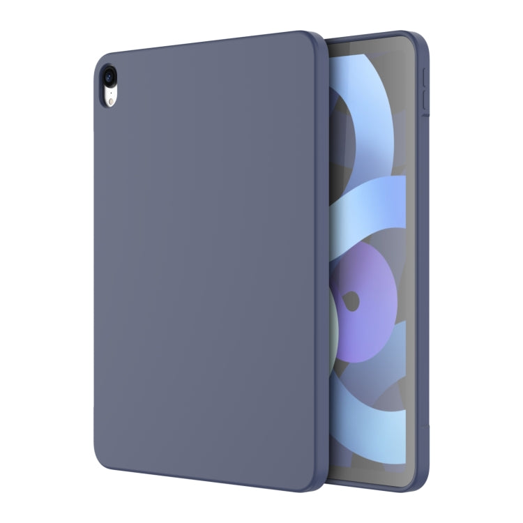 For iPad Air 11 2024 / Air 2022 /  Air 2020 10.9 Mutural Silicone Microfiber Tablet Case(Midnight Blue) - HoMEdemic™ 