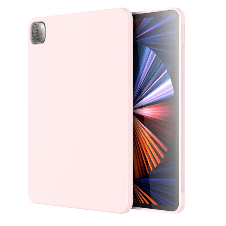 For iPad Pro 11 inch 2022 / 2021 / 2020 Mutural Silicone Microfiber Tablet Case(Pink) - HoMEdemic™ 
