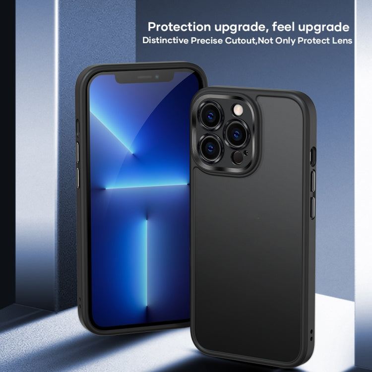 For iPhone 13 Pro ROCK U-shield Skin-like PC+TPU Phone Case (Black) - HoMEdemic™ 