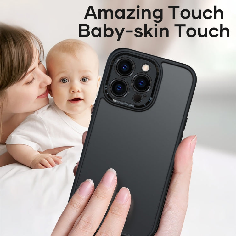 For iPhone 13 Pro ROCK U-shield Skin-like PC+TPU Phone Case (Black) - HoMEdemic™ 