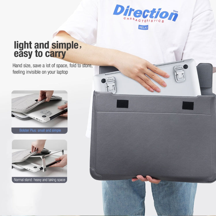 NILLKIN Bolster Plus Sticky Three-speed Adjustable Zinc Alloy Laptop Holder(Silver) - HoMEdemic™ 