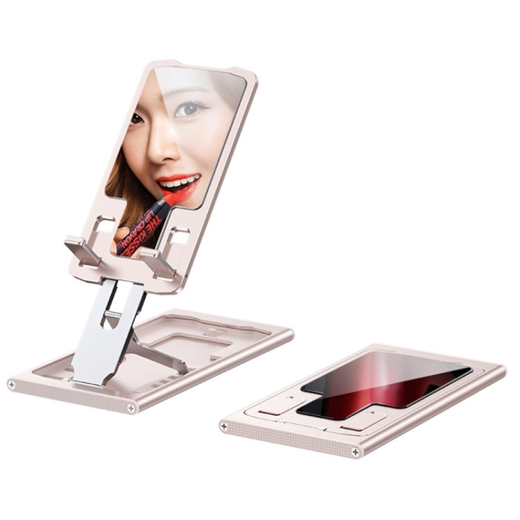 R-JUST HZ16 Slim Phone Desktop Holder(Rose Gold + Mirror Noodle) - HoMEdemic™ 
