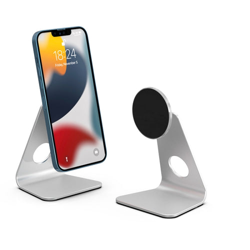 R-JUST SJ19 Round Desktop Magnetic Holder(Silver) - HoMEdemic™ 