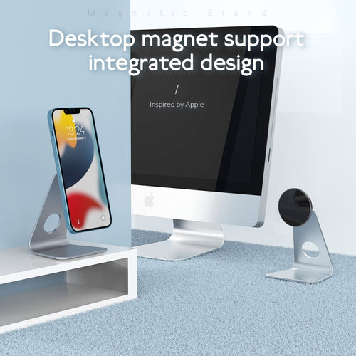 R-JUST SJ19 Round Desktop Magnetic Holder(Silver) - HoMEdemic™ 