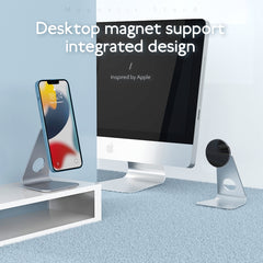 R-JUST SJ19 Round Desktop Magnetic Holder(Silver) - HoMEdemic™ 