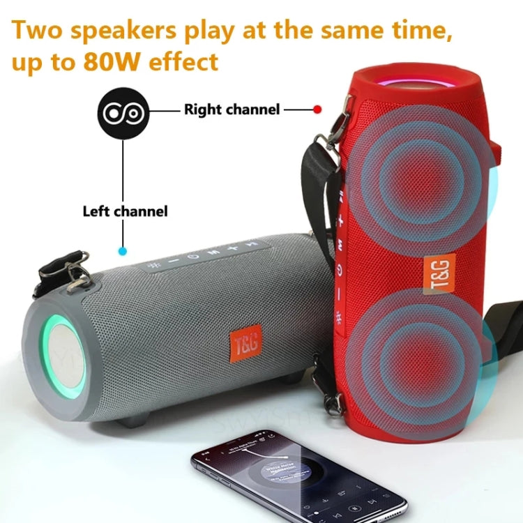 T&G TG322 40W Waterproof Portable LED Bluetooth Speaker(Army Green) - HoMEdemic™ 