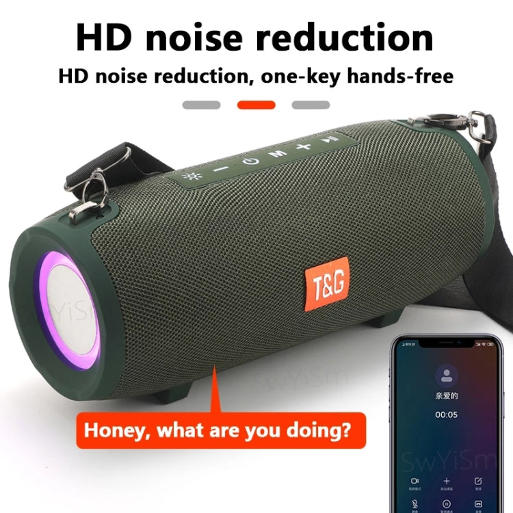 T&G TG322 40W Waterproof Portable LED Bluetooth Speaker(Army Green) - HoMEdemic™ 