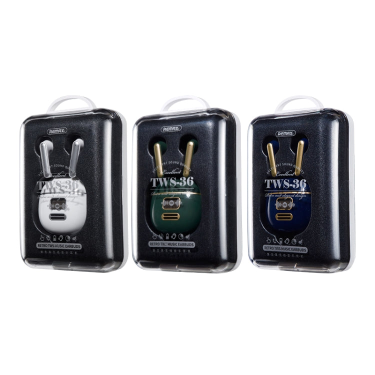 REMAX TWS-36 Retro True Wireless Music Bluetooth Earphone(Blue) - HoMEdemic™ 