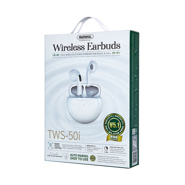 REMAX TWS-50i True Wireless Stereo Bluetooth Earphone(White) - HoMEdemic™ 