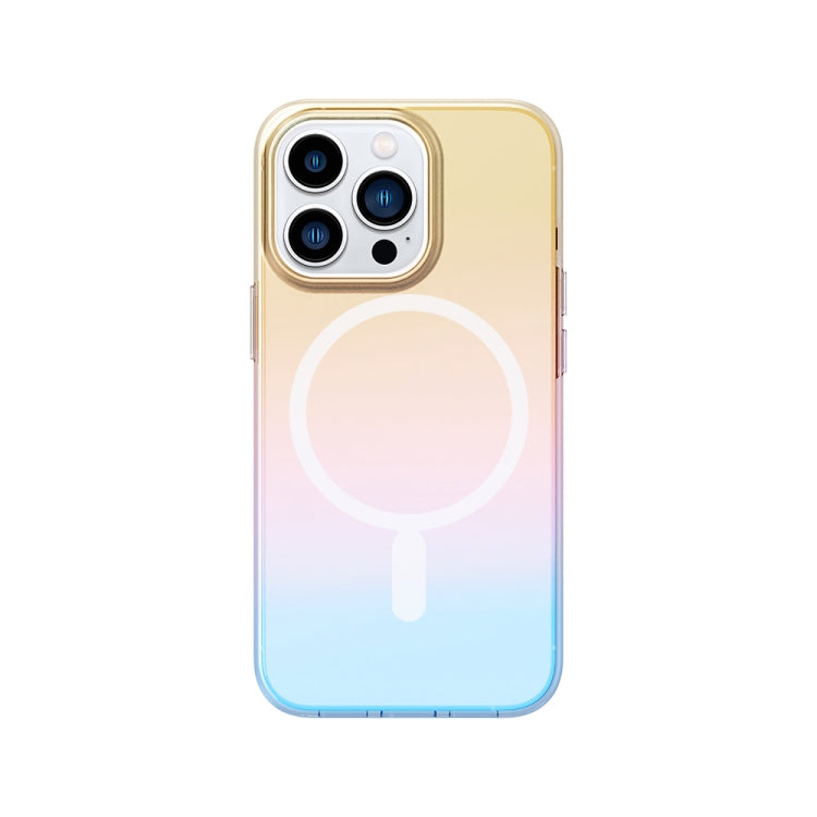 For iPhone 13 Pro ROCK Magnetic Aurora TPU + PET Protective Phone Case (Aurora Gold) - HoMEdemic™ 
