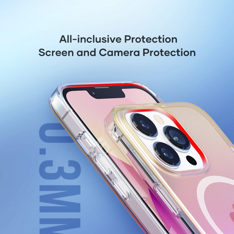 For iPhone 13 Pro Max ROCK Magnetic Aurora TPU + PET Protective Phone Case (Aurora Gold) - HoMEdemic™ 