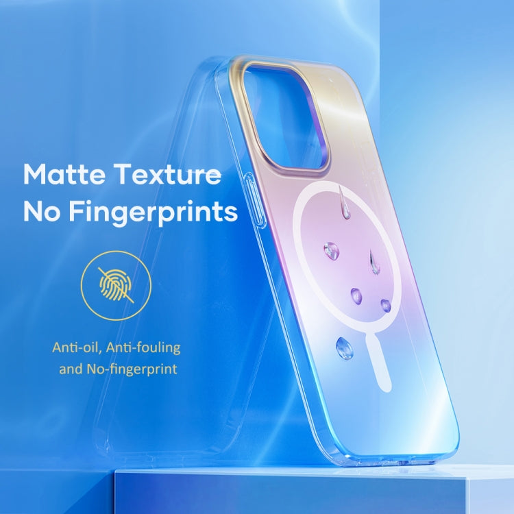 For iPhone 13 Pro Max ROCK Magnetic Aurora TPU + PET Protective Phone Case (Aurora Gold) - HoMEdemic™ 