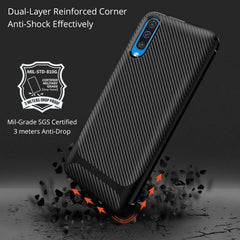 Carbon Fiber Texture Shockproof TPU Protective Case, For Samsung Galaxy A50, For Samsung Galaxy A51, For Samsung Galaxy A70, For Samsung Galaxy A71, For Samsung Galaxy M30s, For Samsung Galaxy Note 10, For Samsung Galaxy Note 10+ - HoMEdemic™ 