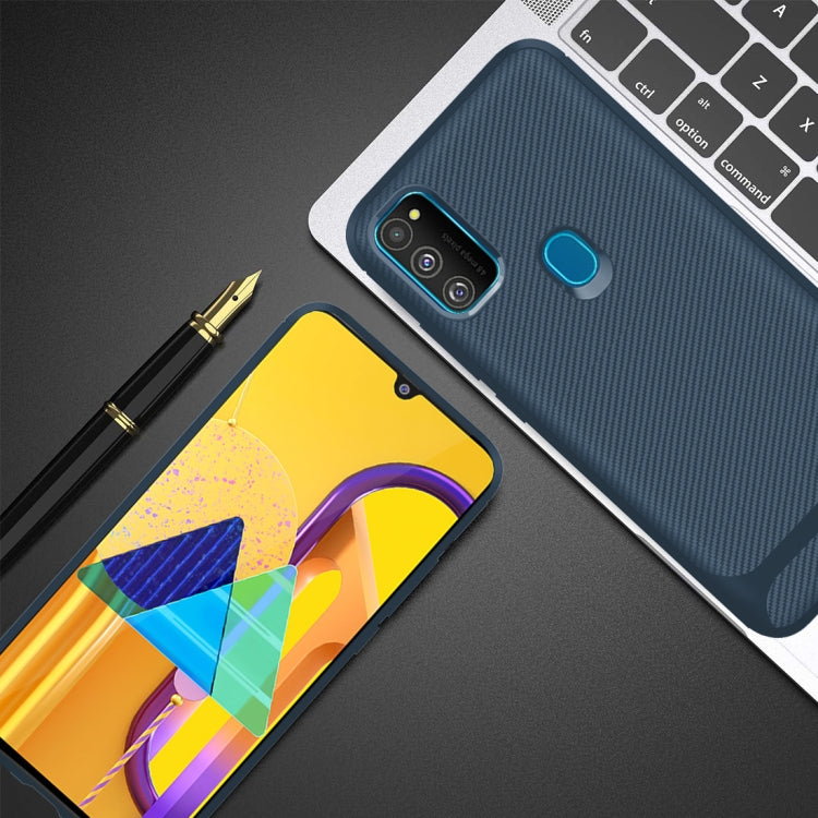 Carbon Fiber Texture Shockproof TPU Protective Case, For Samsung Galaxy M30s