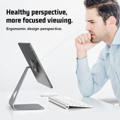 R-JUST PB01-13 L-shaped Magnetic Tablet Phone Desktop Holder(Silver) - HoMEdemic™ 