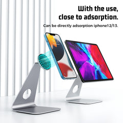 R-JUST PB01-13 L-shaped Magnetic Tablet Phone Desktop Holder(Silver) - HoMEdemic™ 