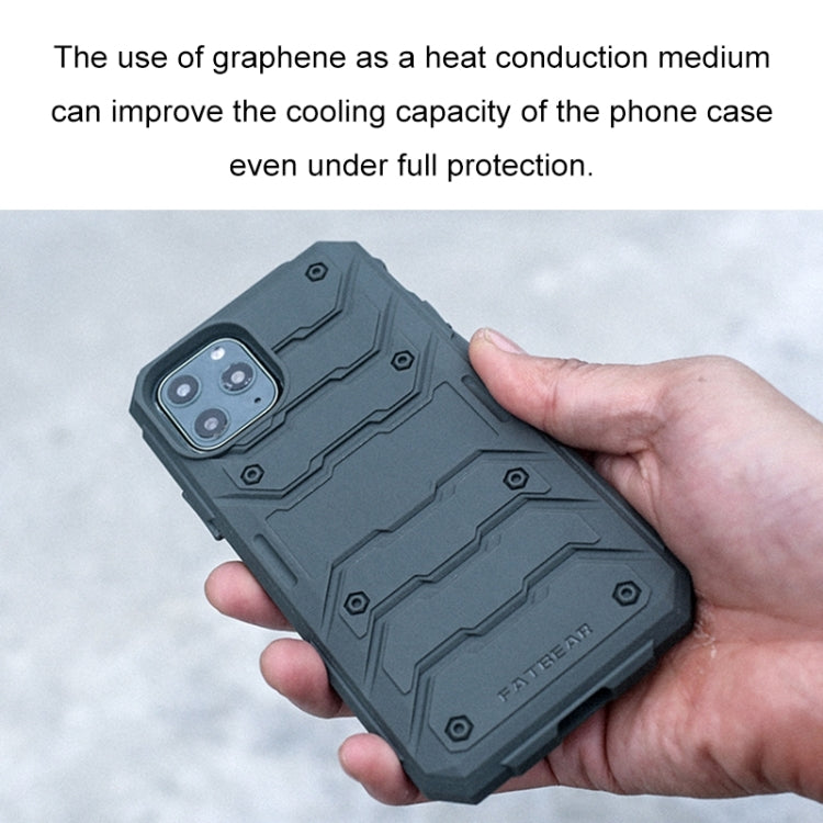 For iPhone 11 FATBEAR Graphene Cooling Shockproof Case (Black) - HoMEdemic™ 