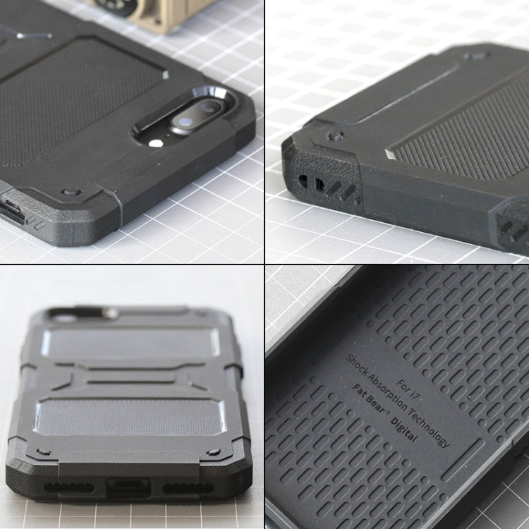 FATBEAR Armor Shockproof Cooling Case For iPhone 7 Plus / 8 Plus(Black) - HoMEdemic™ 
