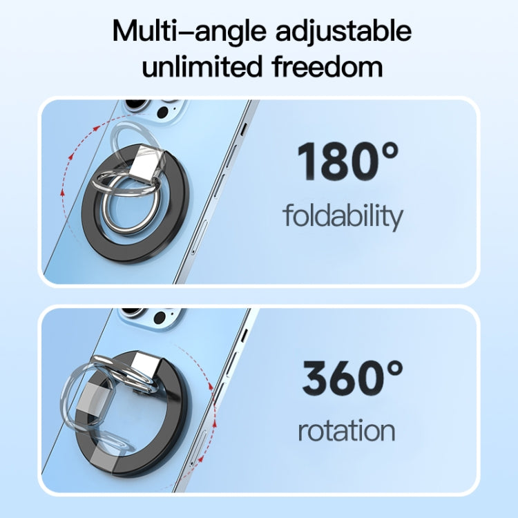 wlons Magnetic 360 Degree Rotatable Mobile Phone Ring Holder(White) - HoMEdemic™ 