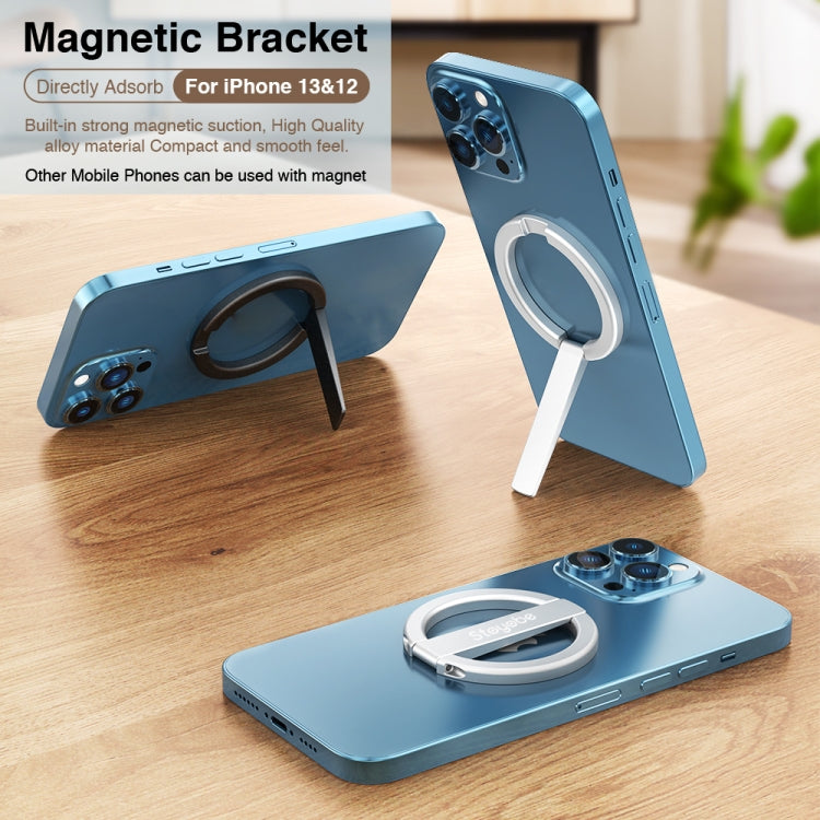 DUX DUICS Stoyobe HF-IV Magnetic Mobile Phone Stand Bracket for iPhone 12 & 13 Series(Silver) - HoMEdemic™ 