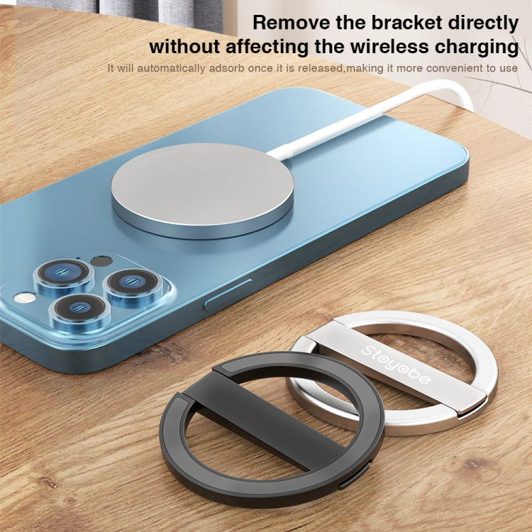 DUX DUICS Stoyobe HF-IV Magnetic Mobile Phone Stand Bracket for iPhone 12 & 13 Series(Black) - HoMEdemic™ 