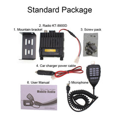 QYT KT-8900D Mini 25W Dual Band Mobile Radio Walkie Talkie for Car, KT-8900D - HoMEdemic™ 