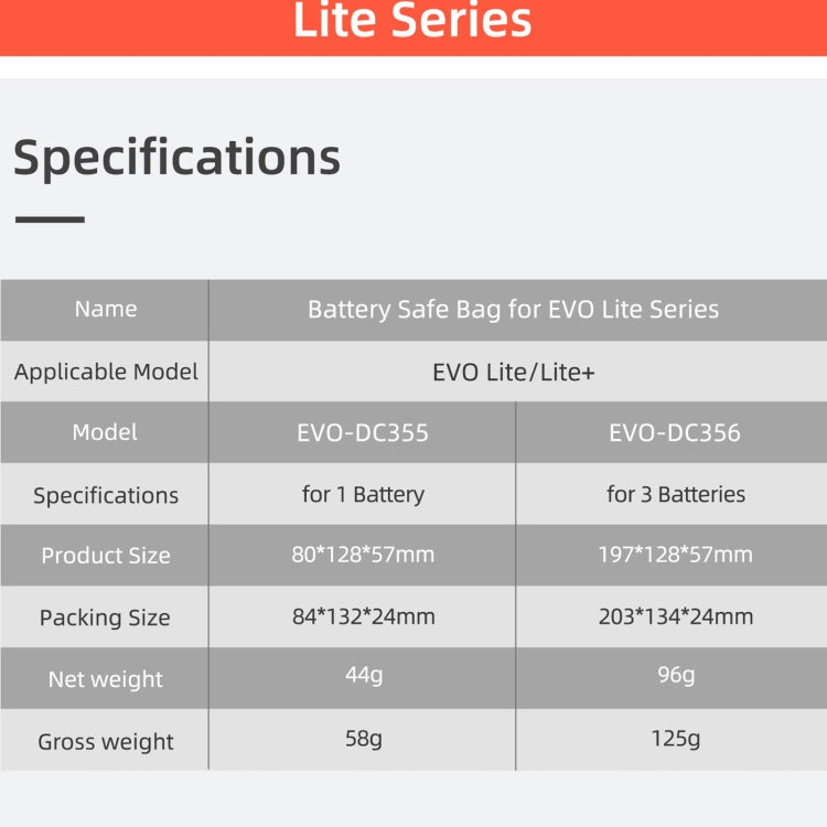 Sunnylife EVO-DC355 Battery Explosion-proof Bag for EVO Lite - HoMEdemic™ 