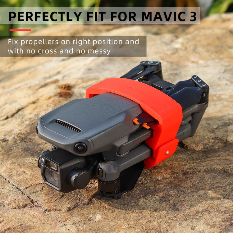 Sunnylife M3-SJ359 Silicone Paddle Storage Holder Beam Propeller for DJI Mavic 3(Red) - HoMEdemic™ 