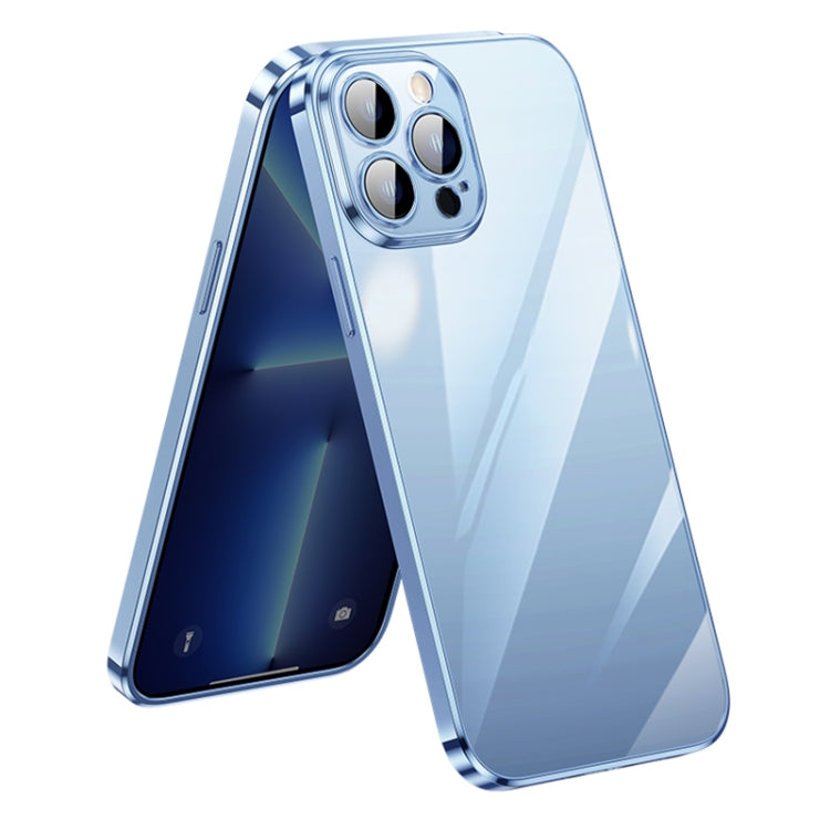 For iPhone 11 Pro Max SULADA Lens Protector Plated Clear Case (Sierra Blue) - HoMEdemic™ 